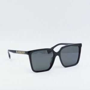Burberry BE4411D 300187 Sunglasses Black Square Frame, Grey Lenses